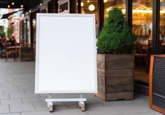 A-Frame Display Boards Rental