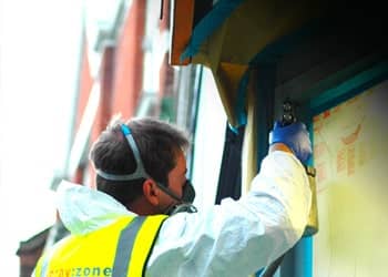 Aluminium Shop Front Spraying