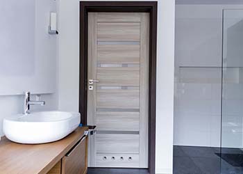 Bathroom Door Hanging