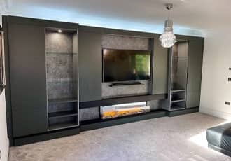 Bespoke Media Wall Construction