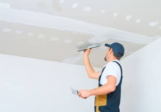 Ceiling repainting after repair