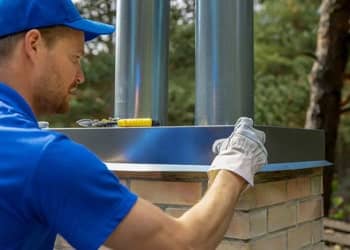 Chimney cap installation