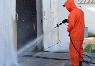 Commercial Forecourt Stain Removal