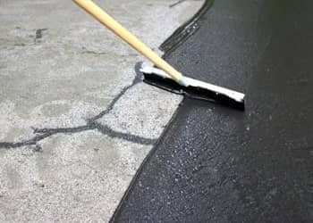 Driveway crack sealing