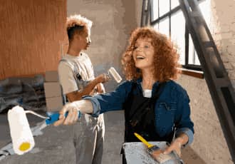 Fire-resistant paint application