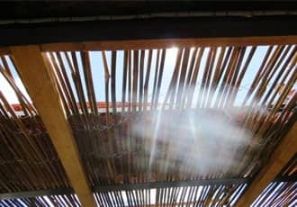 Fire Retardant Thatch Application