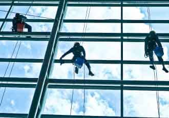 Glass conservatory roof cleaning