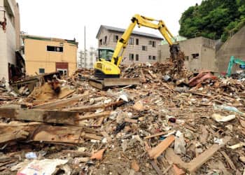 Mixed construction waste clearance