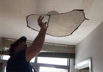 Plaster ceiling repairs