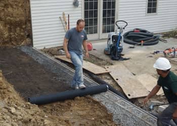 Retaining Wall Installation