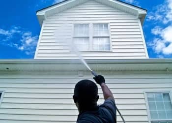 Roofline Cladding Spraying