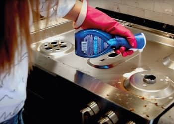 Stove Top Cleaning