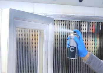 uPVC Shop Front Spraying