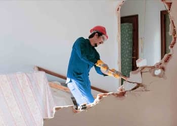 Wall Knockdown Debris Removal