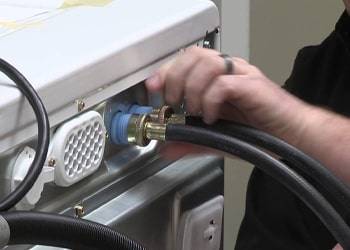 Water inlet and drain connection