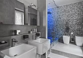 Wet Room Mosaic Installation
